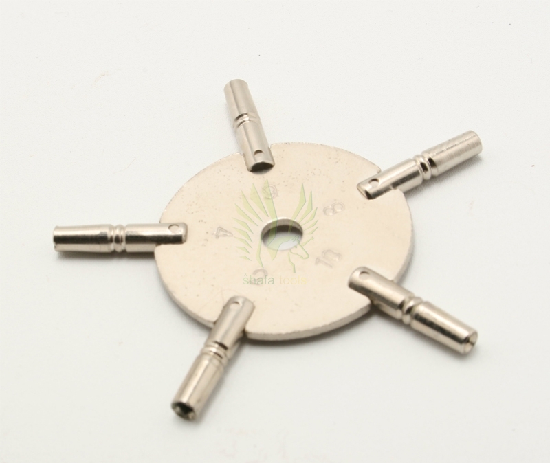 S-1034 toS-1035 Five-Prong Pocket Watch Keys