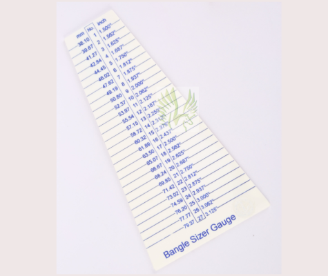 S-2034 Acrylic Flat Bangle Sizing Gauge