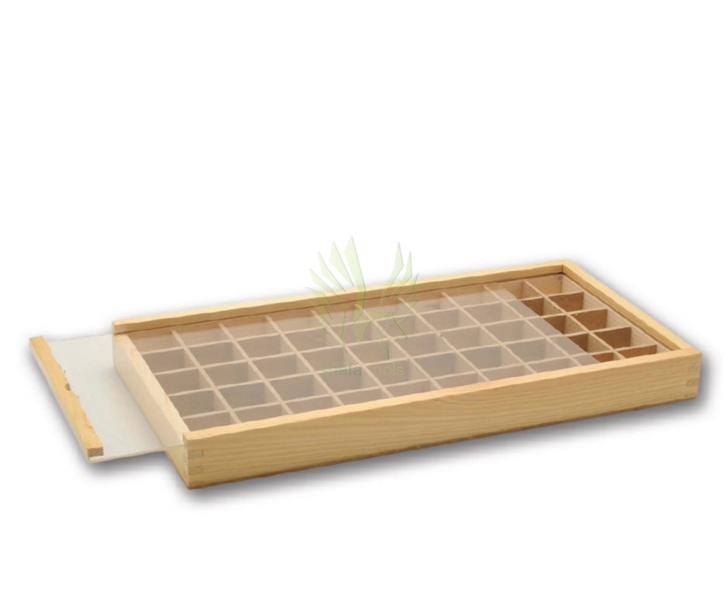 S-1440 50-Compartment Wood Box