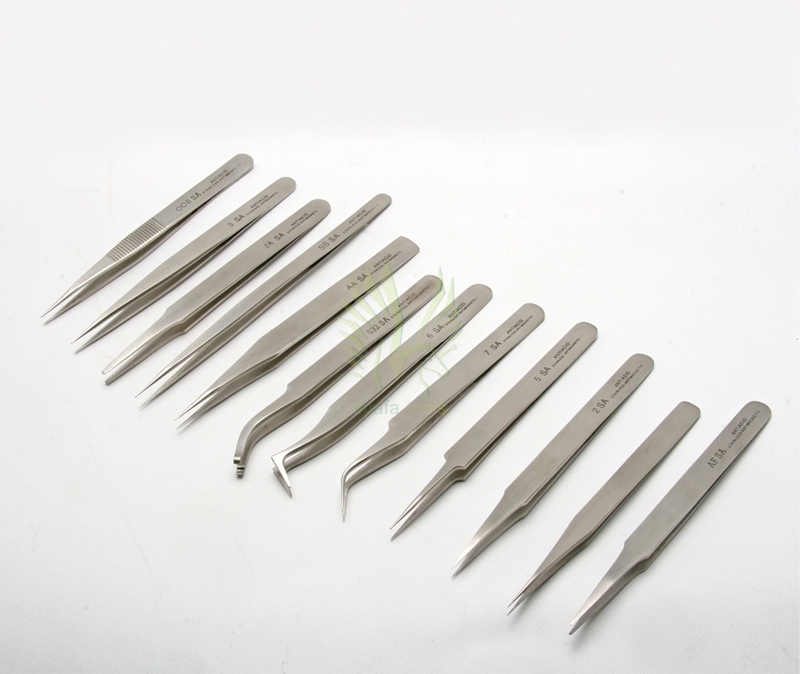 S-1352 Premium Tweezers 12-Piece Set