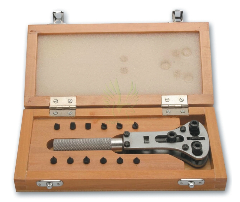 S-286 Universal Watch Case Opener in wooden box
