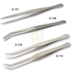S-107 to S-110 Utility Tweezers stainless steel