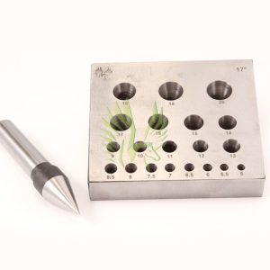 S-1776 Round Bezel Forming Punch and Block Set (17â€™)
