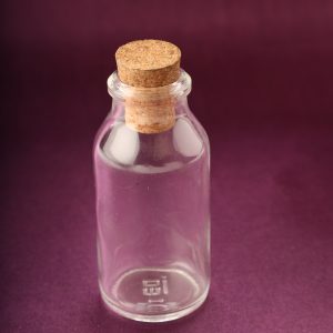 S-2115 Empty Glass Bottles with Corks Lids