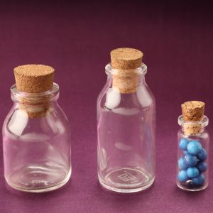 Alternative view of S-2115 Empty Glass Bottles with Corks Lids