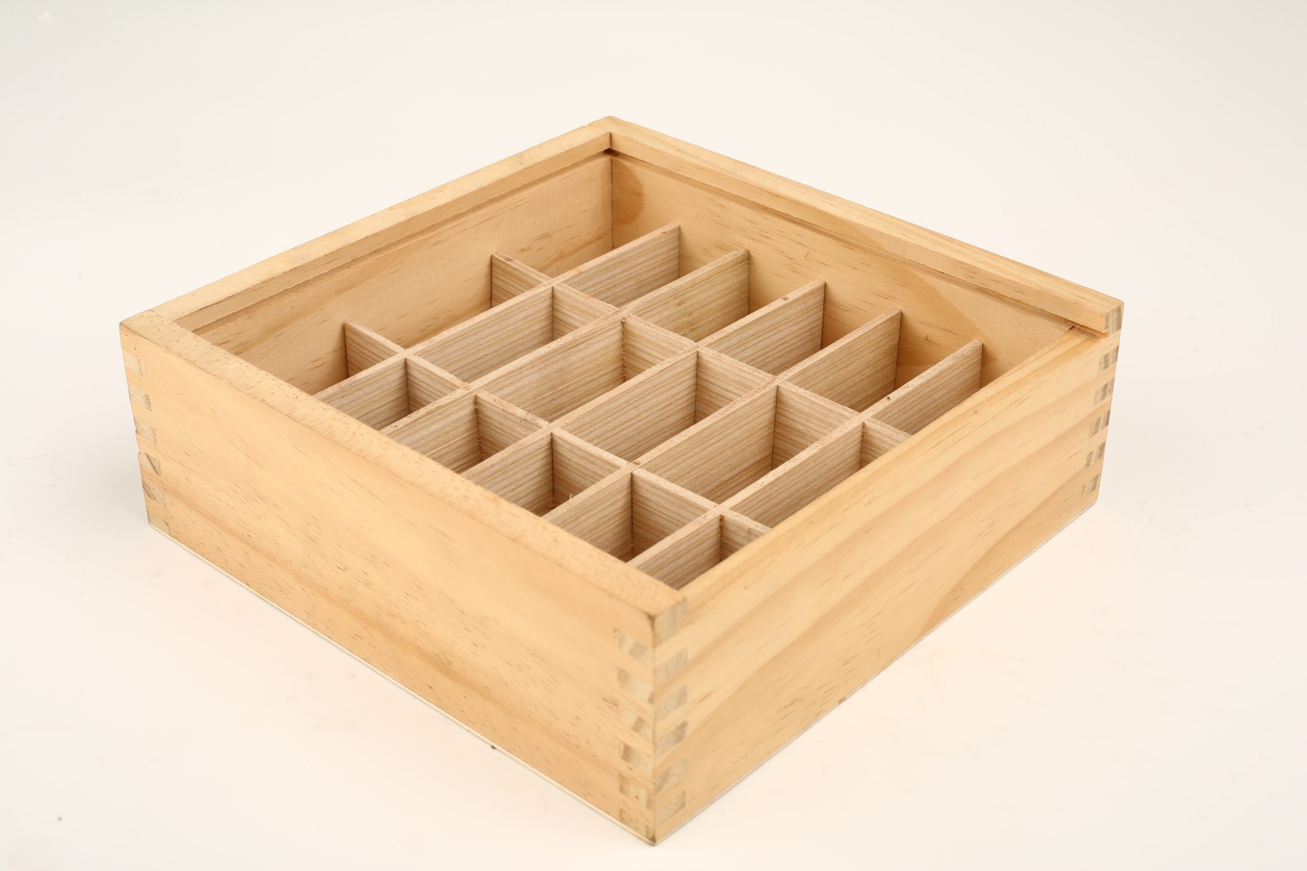 S-2139 Wood Box for Bur Boxes 18-Compartment