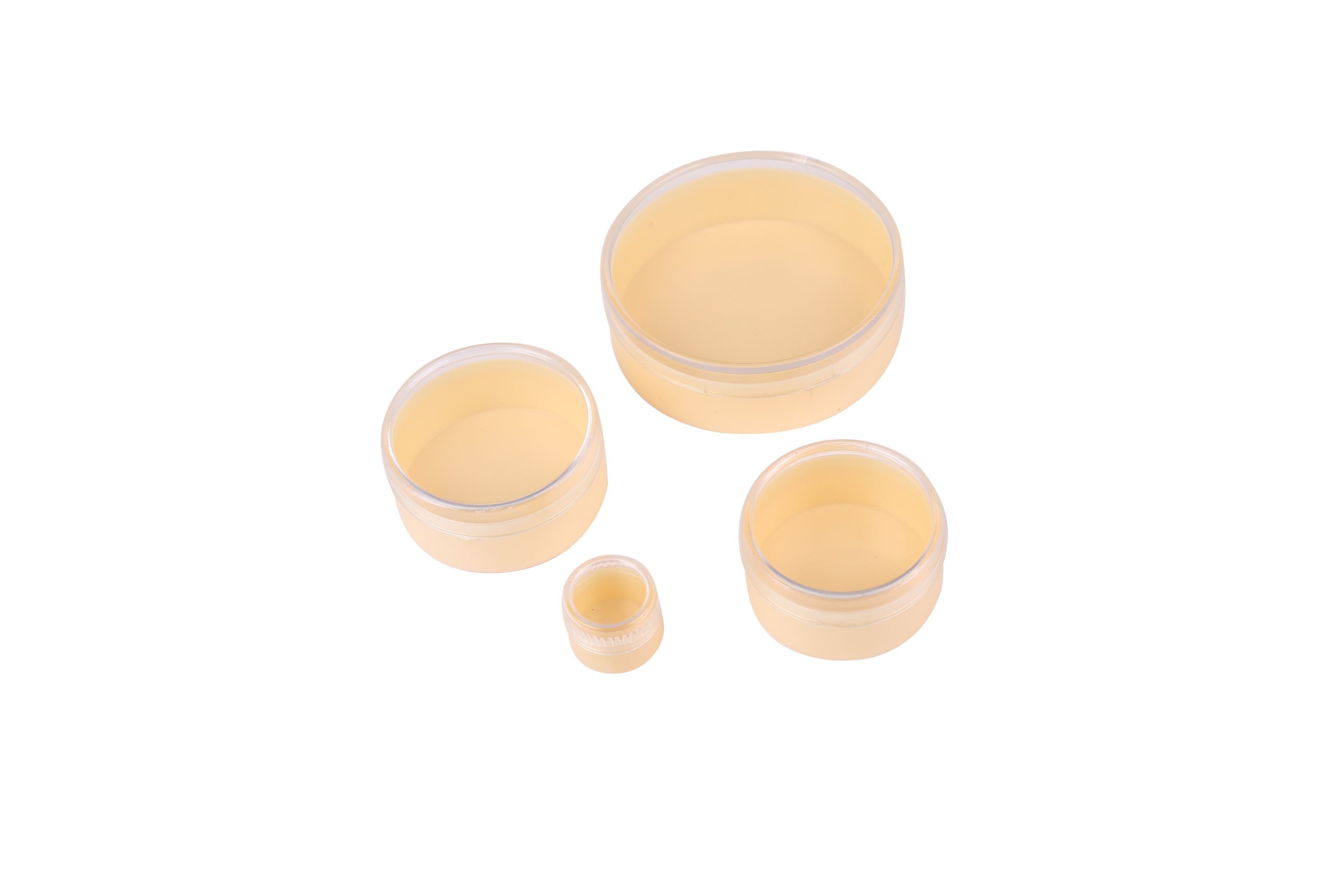 S-2166 Acrylic Round containers with see-through lids