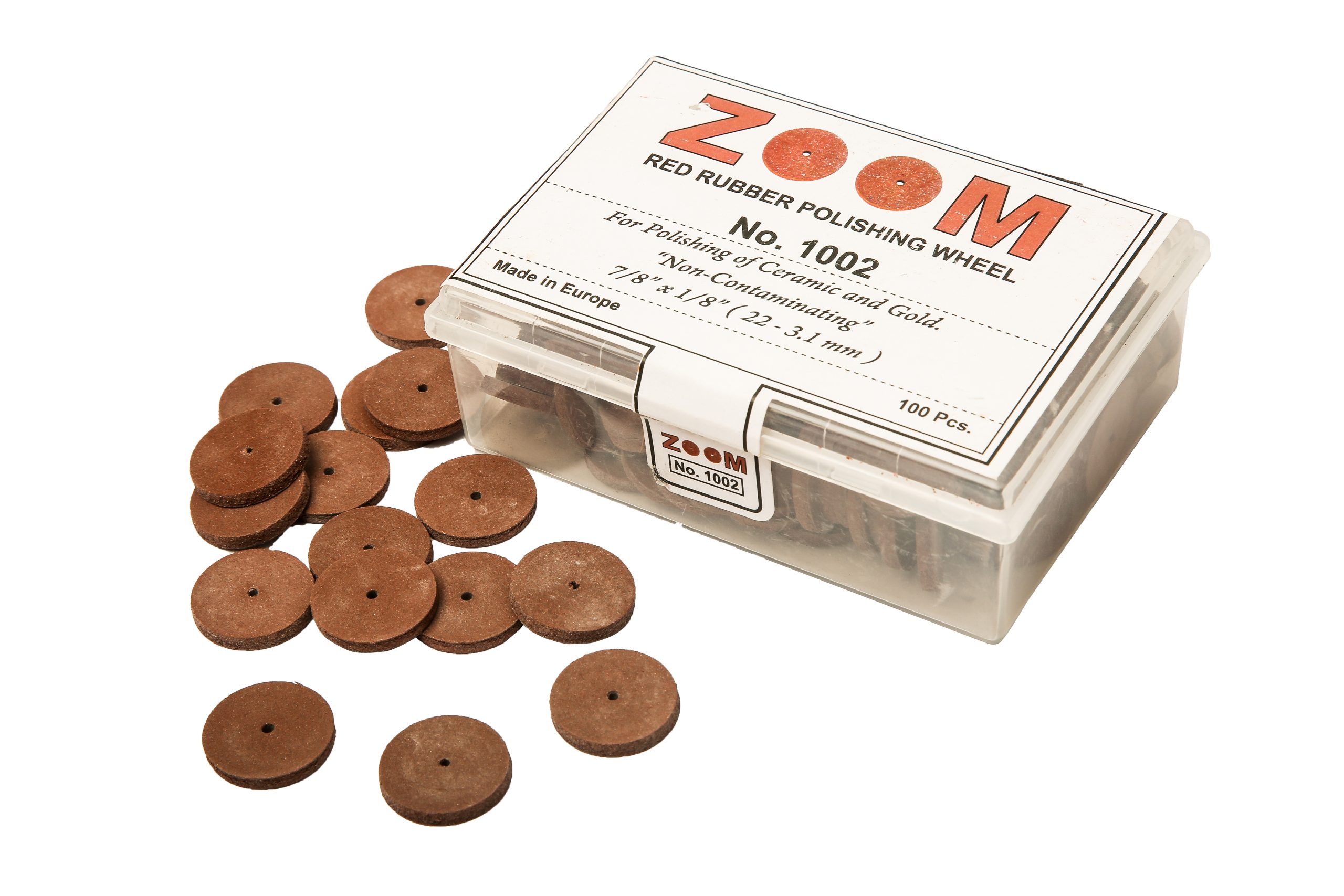 S-2132 Red Rubber Polishing Wheels