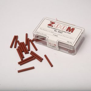 S-2134 HIGH LUSTRE Red Rubber Polishing Cylindrical Pins