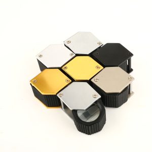 S-2218 Hexagonal Loupes 21mm Rubber-Grip