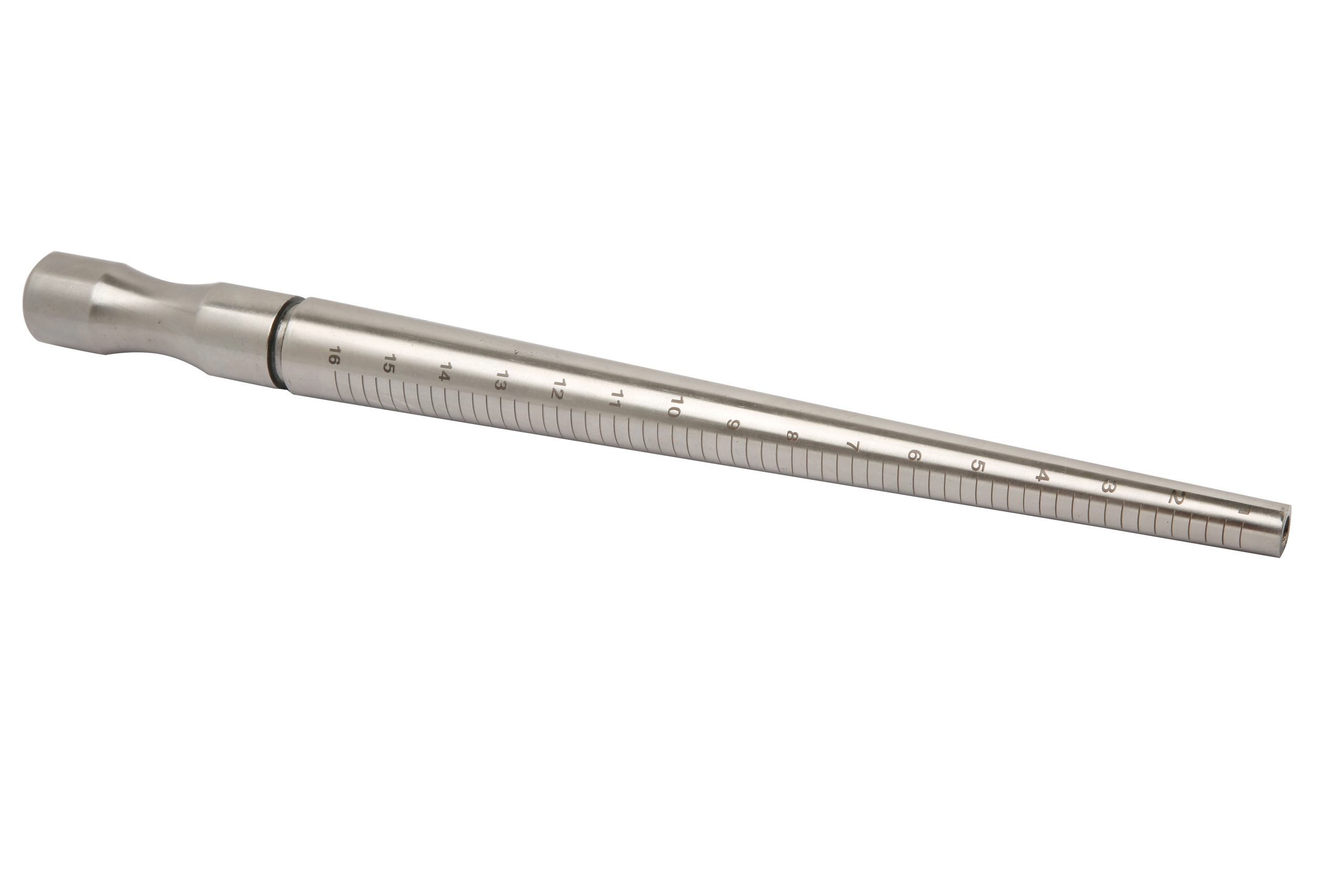 S-2228 Aluminum Ring Mandrel with ¼ calibrations 1–16