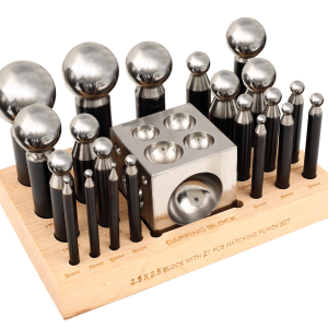 S-2245 Matching Block & 21-Punch Set on wood base