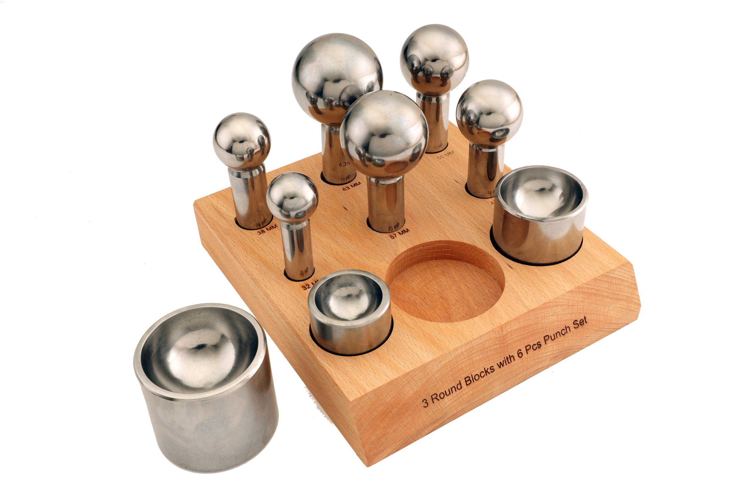 S-2251 XL Cupola Dapping Set with 6 Punches - Image 2