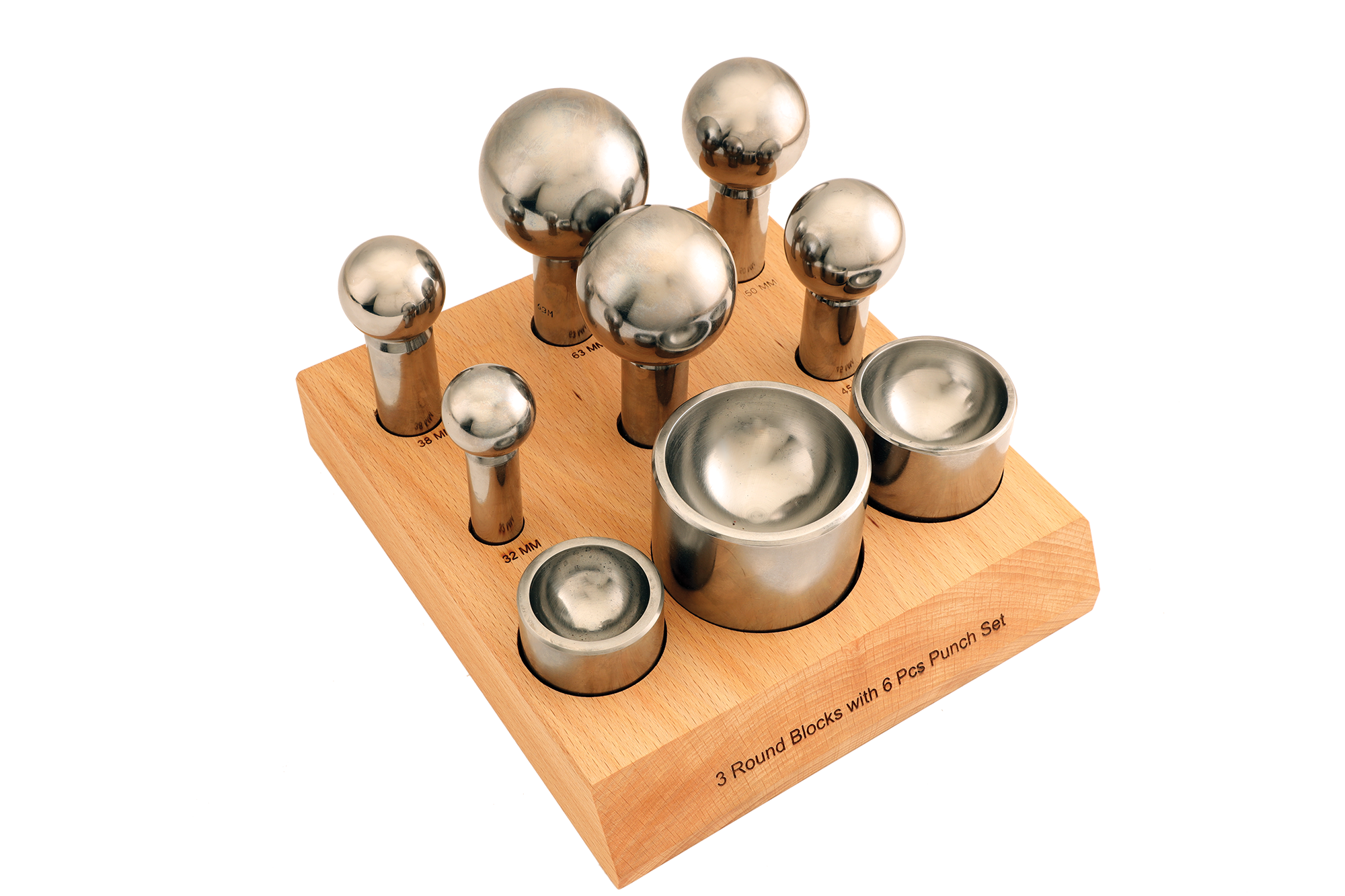 S-2251 XL Cupola Dapping Set with 6 Punches