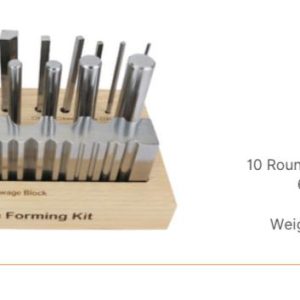 S-2255 Matching Forming Rectangular Block with 16-Rod Set on Wood Base