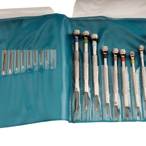 S-2296 Diamond-Cut Flat-Blade Screwdrivers Set of 9