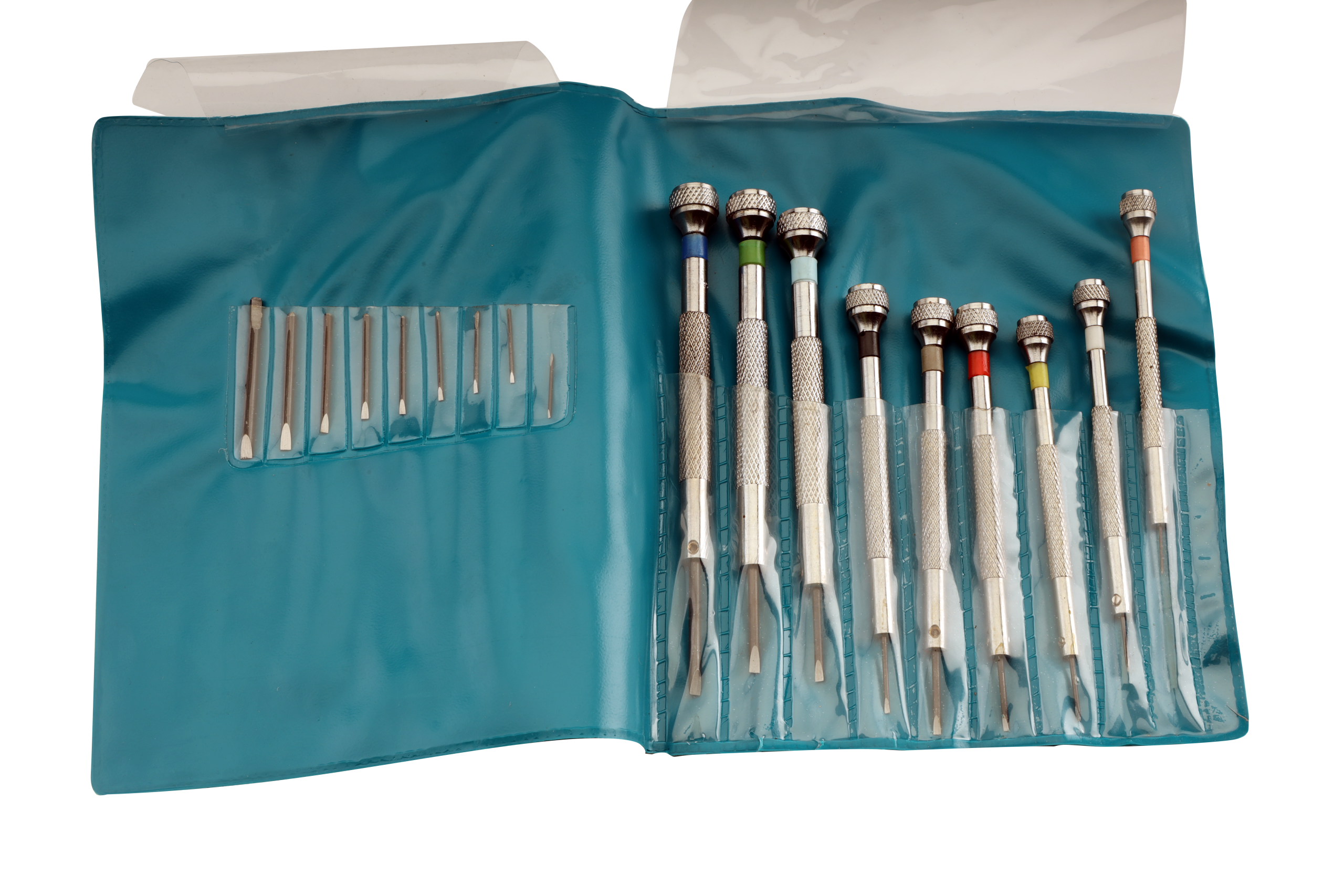 S-2296 Diamond-Cut Flat-Blade Screwdrivers Set of 9