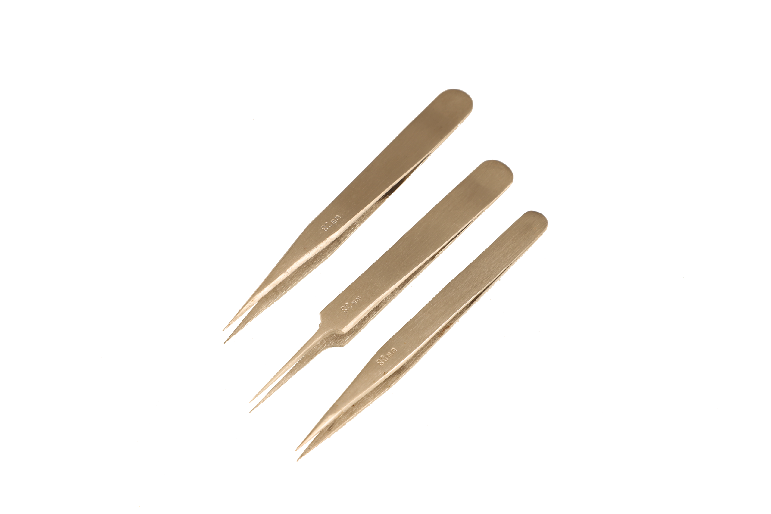 S-2357 Set of 3 Mini Tweezers - Image 2
