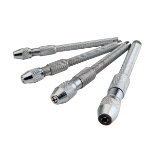 Alternative view of S-608C to S-612C Shiny Knurled Pin Vises